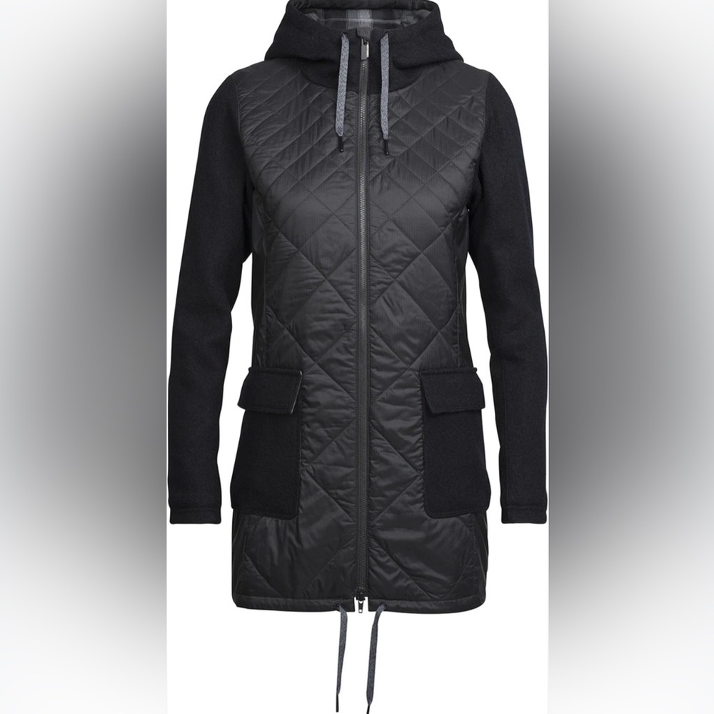 Icebreaker Merino Wool Black Departure Jacket Women's Medium